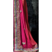 Enchanting Magenta Colored Embroidered Faux Georgette Saree